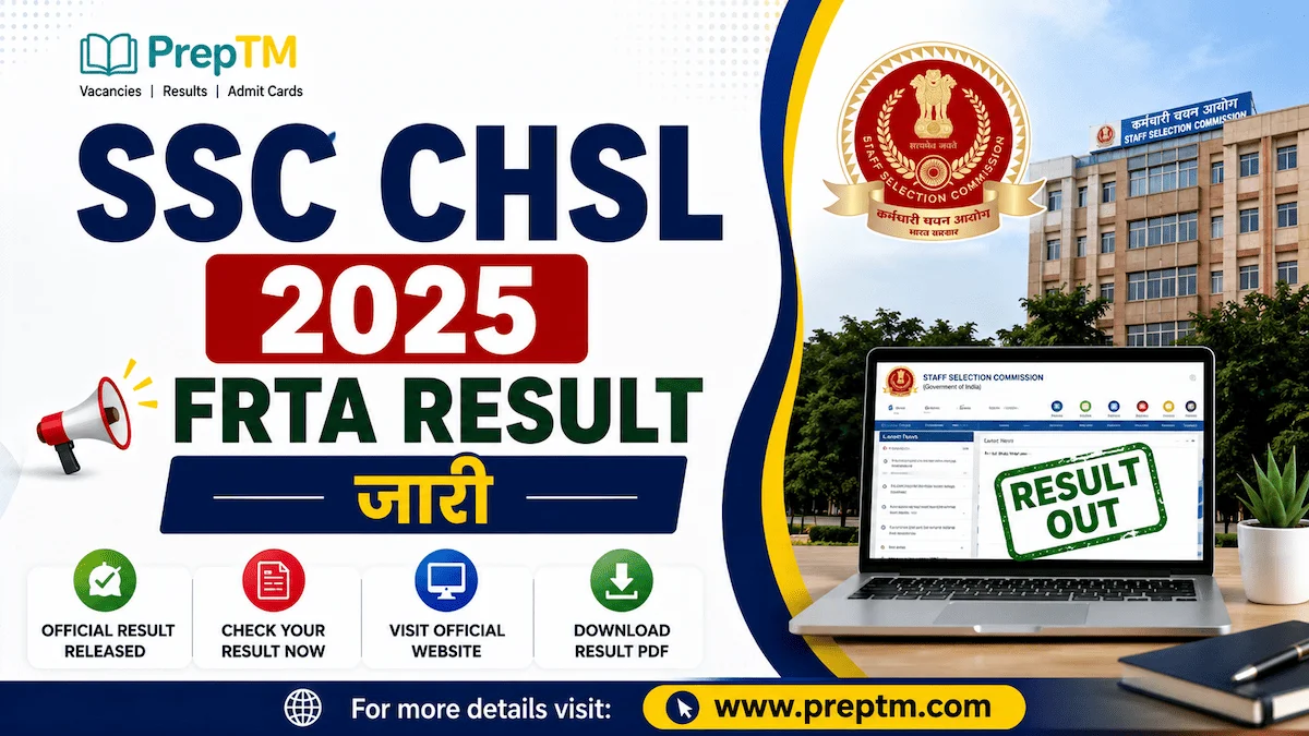 SSC CHSL 2025 FRTA Result Out